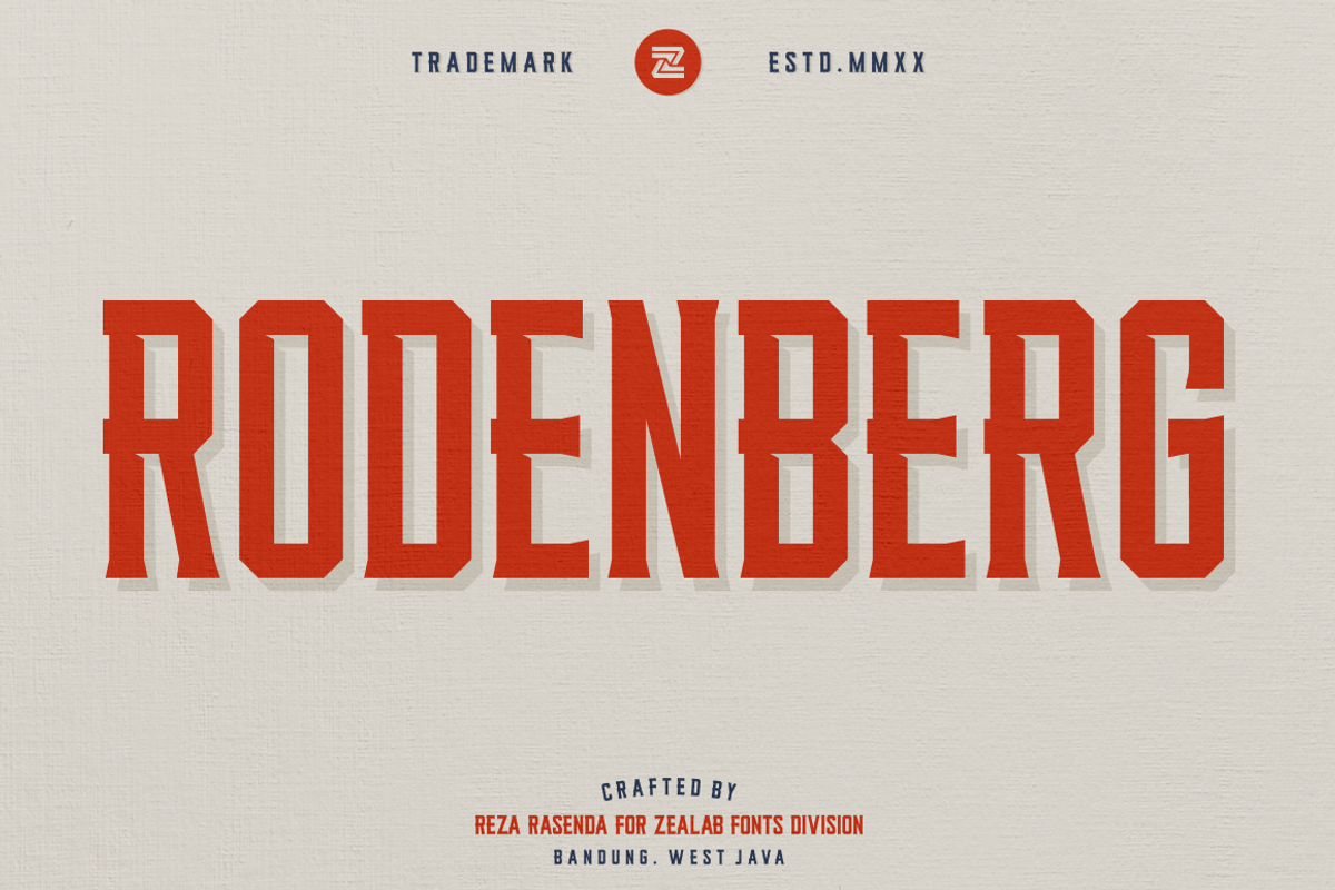 RODENBERG, a Font by Bagerich Type Foundry (Photo 1 of 5)