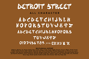 DetroitStreet - Graffiti Font