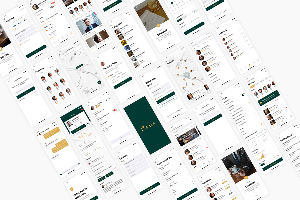 Lawyer & Attorney App, an UI Kit Template by flr.24 (Photo 2 of 2)