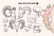Procreate Stamps Bundle Tattoo, a Brush Add-On by InkPrintsTattoo (Thumbnail 6 of 10)