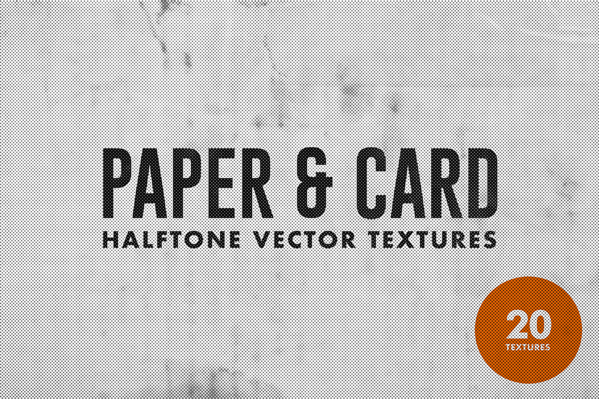 Halftone Paper & Card Vectors, a Texture Graphic by Offset (Photo 1 of 16)