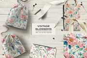Vintage Blossoms - Floral Patterns, a Pattern Graphic by LuOtero (Thumbnail 4 of 6)