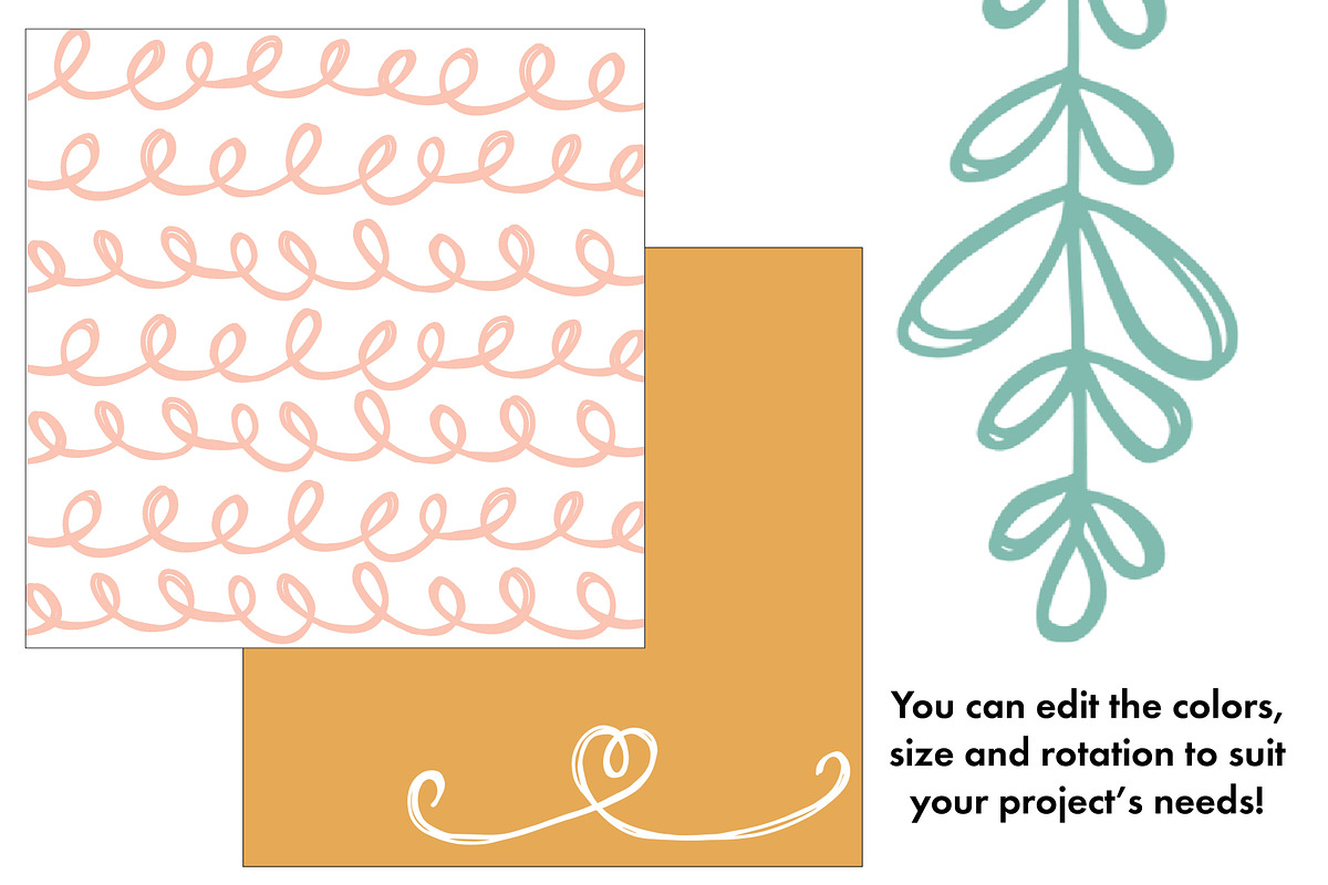 Hand Doodled Dividers for Procreate preview 4
