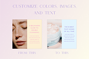 Skincare Instagram Templates | Canva, a Social Media Template by Blog&Glow (Thumbnail 8 of 8)