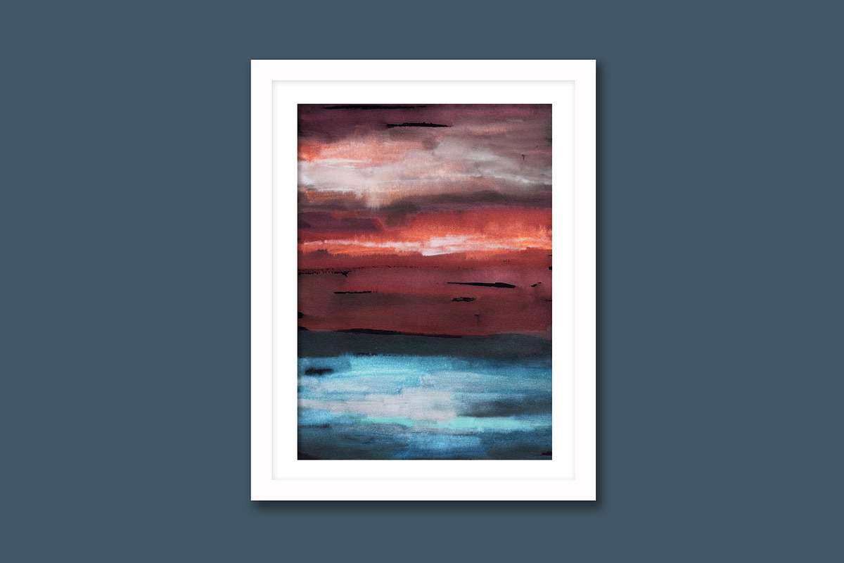 Dark Side, Watercolor Landscapes, a Background Graphic by Marmoris.Arts (Photo 14 of 16)