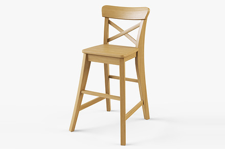 Junior Chair Ingolf, a Furniture 3D Model by Markelos