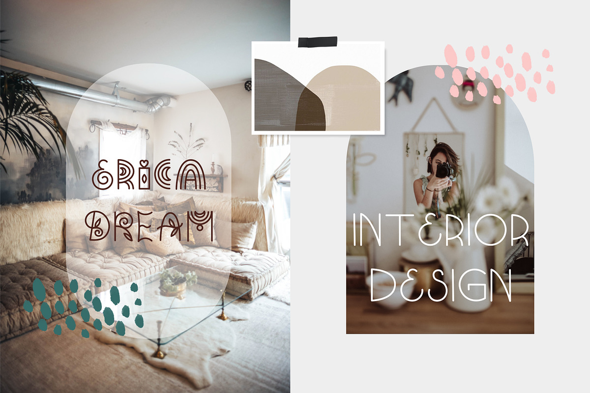 Bohemian - Decorative font duo, a Font by JuliyArt (Photo 7 of 10)