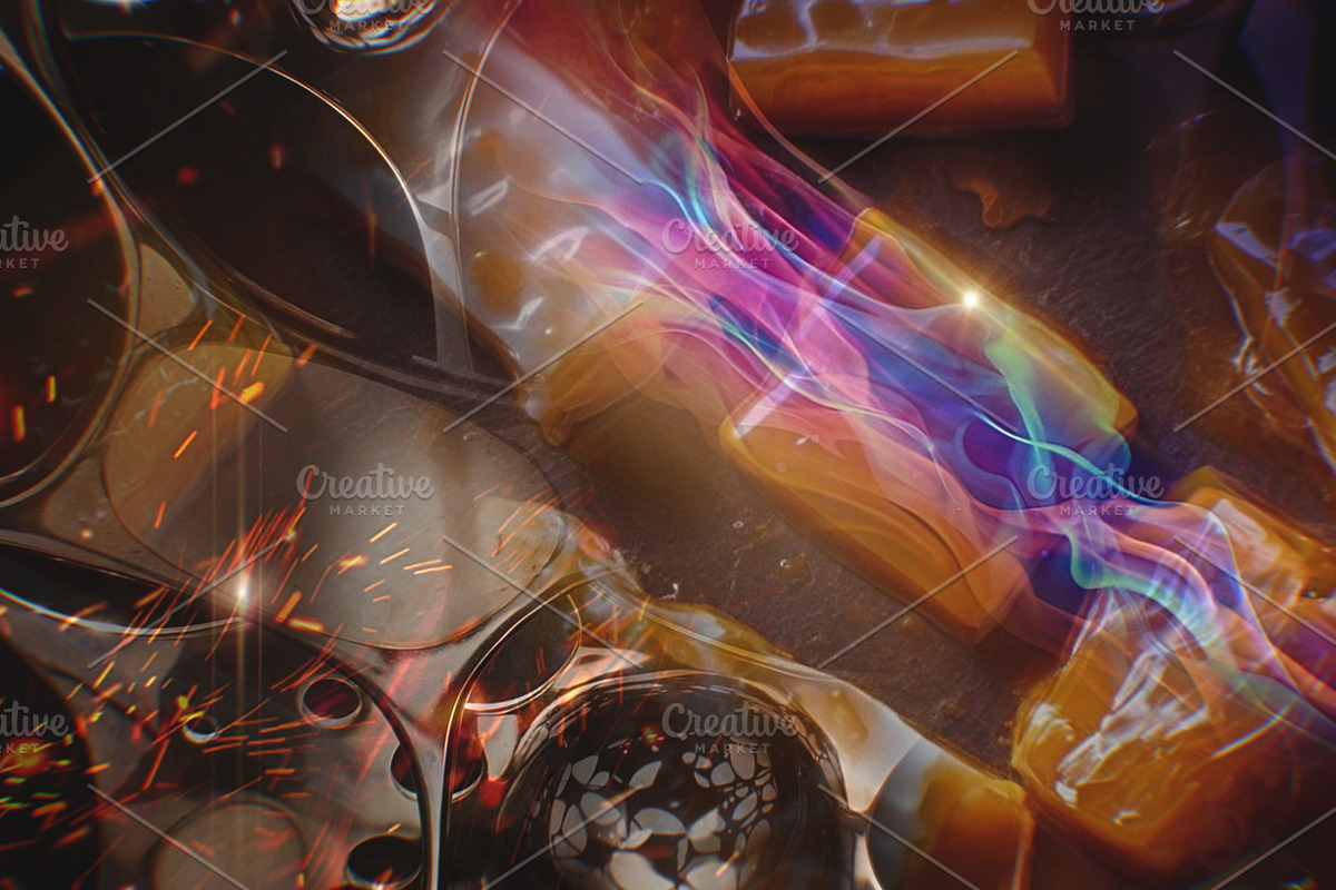 bright textures, a Print Template by The black alabaster