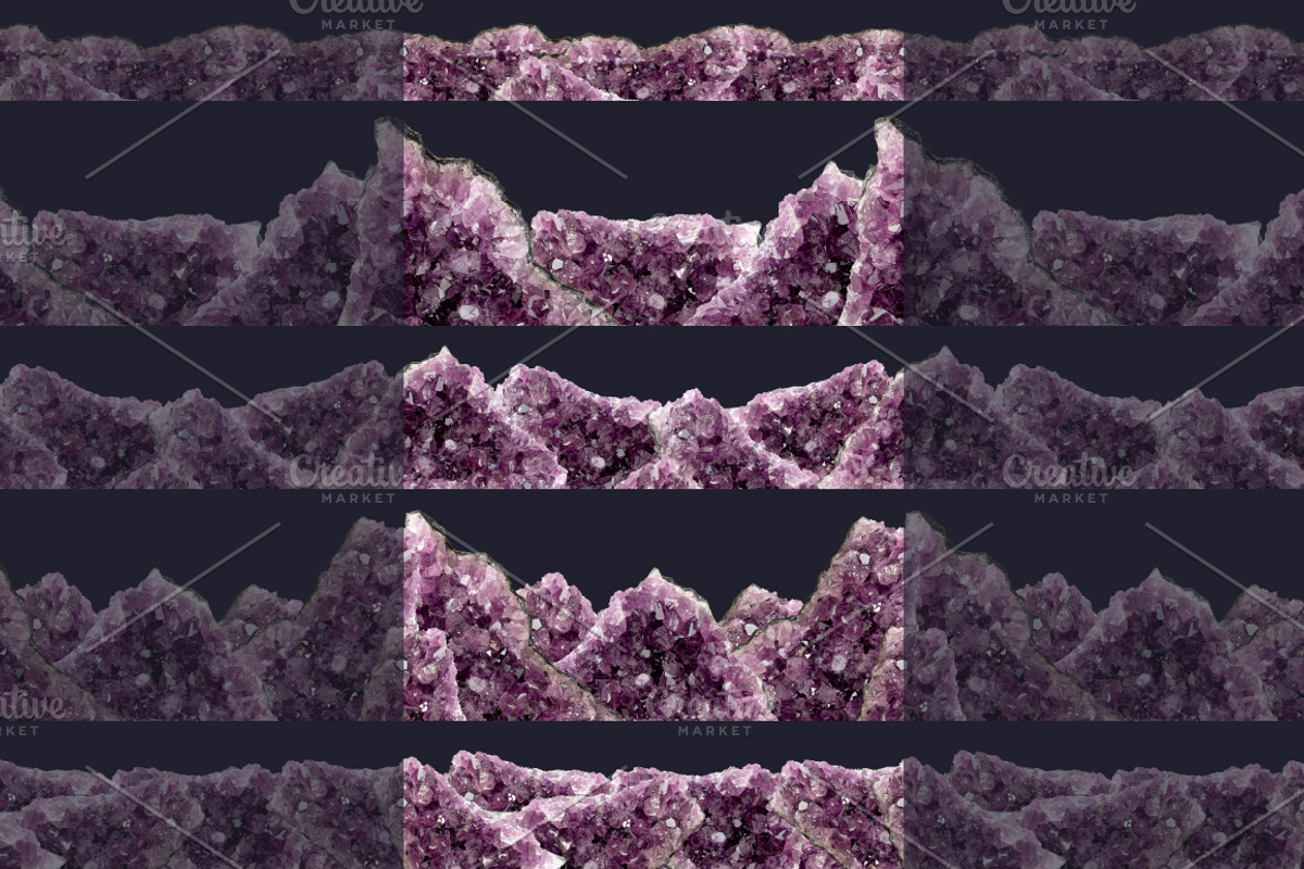Amethyst Borders - Gemstone Edges, an Object Graphic by Turning Moss (Photo 4 of 8)