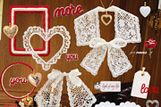 Paramour: Lace Valentine Collage Kit, an Object Graphic by Purple (Thumbnail 3 of 14)