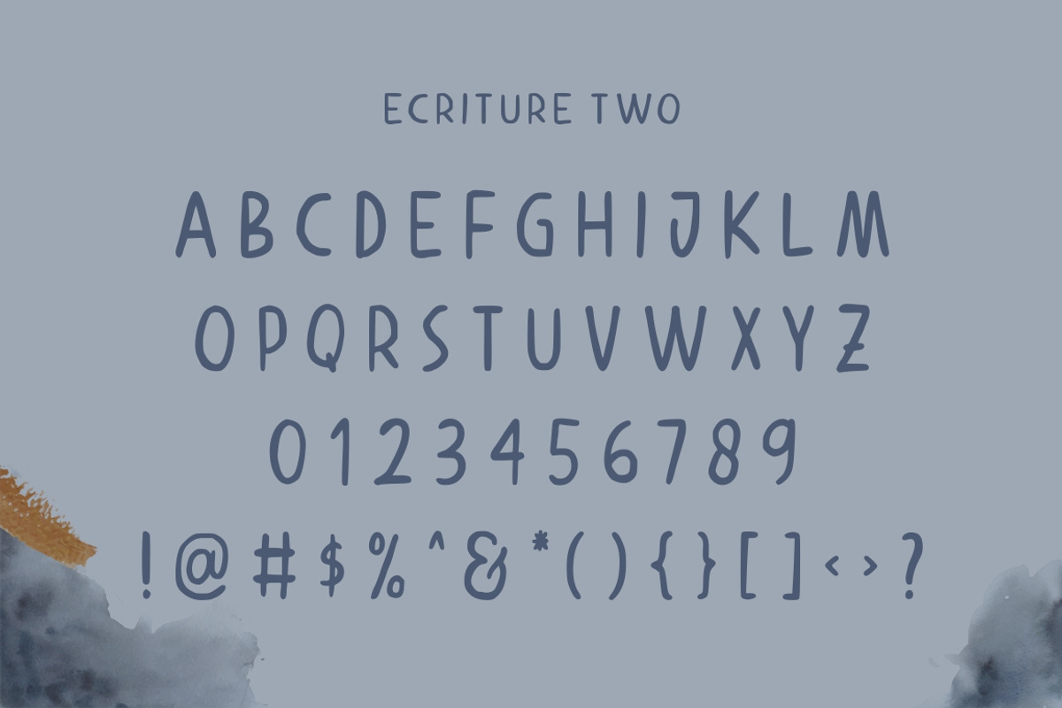 Ecriture || Handdrawn Font preview 7