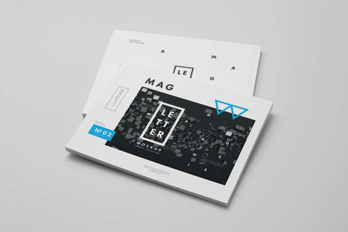 US Letter Magazine Mock-up, a Books & Magazine Mockup by Yogurt86 (Photo 5 of 9)