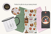 Homemade Cookies Watercolor, a Food Illustration by Bridgett Stahlman Design (Thumbnail 5 of 8)