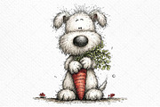 Whimsical Easter Dog Clipart, an Illustration by Craft Nest (Thumbnail 9 of 11)