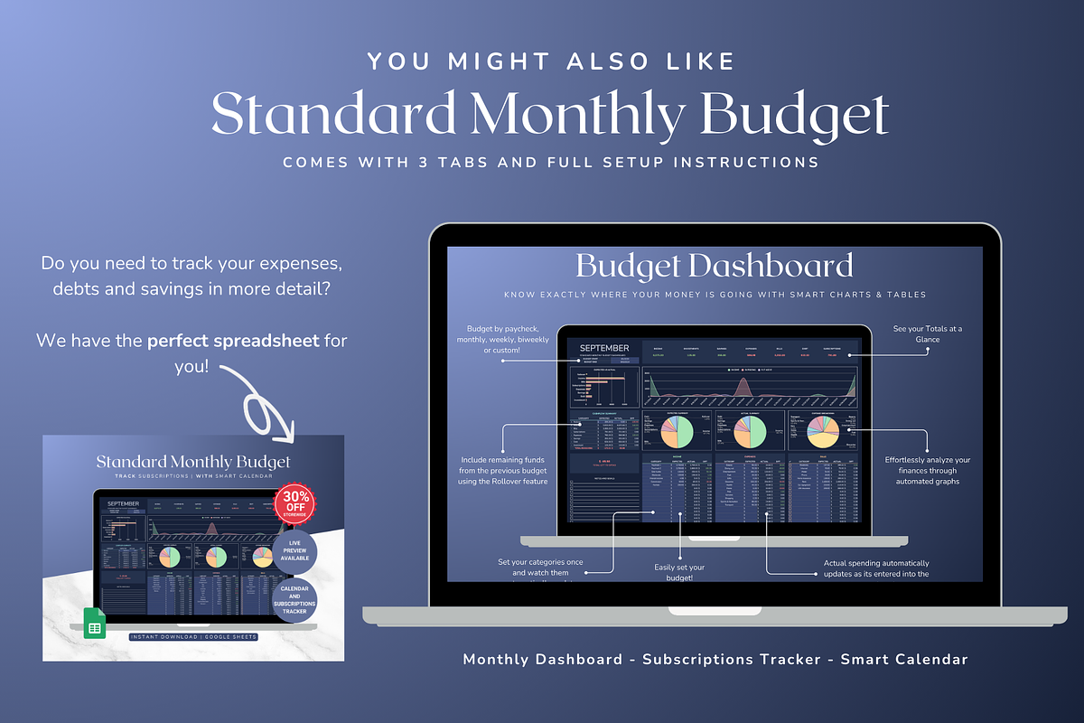 Subscriptions Tracker - Darkmode, a Templates & Theme by The Creative Plans co (Photo 10 of 10)