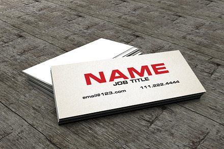 The Slim Business Card /Calling Card