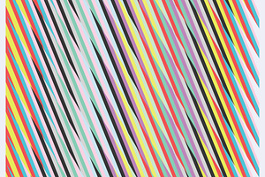Abstract Modern Stripes Art #043