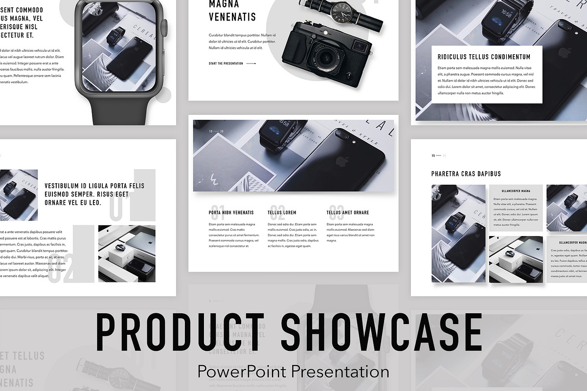 Product Showcase PowerPoint Template, a Presentation Template by Jumsoft (Photo 1 of 21)