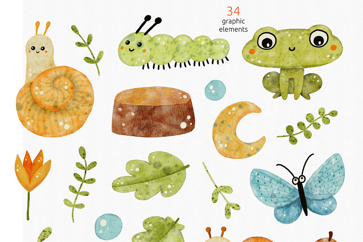 Funny mushrooms. Kids illustrations, a Graphic by Murvin (Photo 5 of 9)