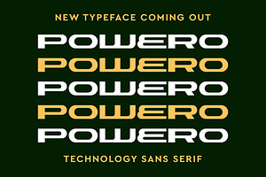 Powero Futuristic Font