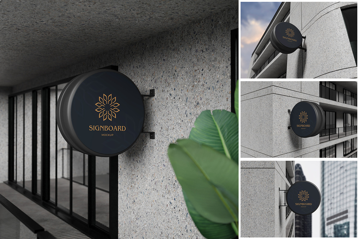 Signboard Mockup, a Product Mockup by MrLetters (Photo 1 of 5)