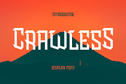 Crawless - Display Font, a Font by Krakenbox Studio (Thumbnail 1 of 8)