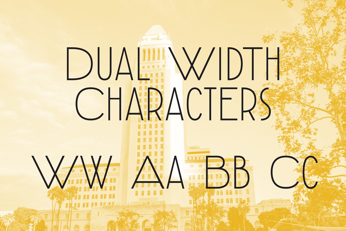 Wilshire Blvd Typeface, a Sans Serif Font by Wonder and Wander (Photo 3 of 5)