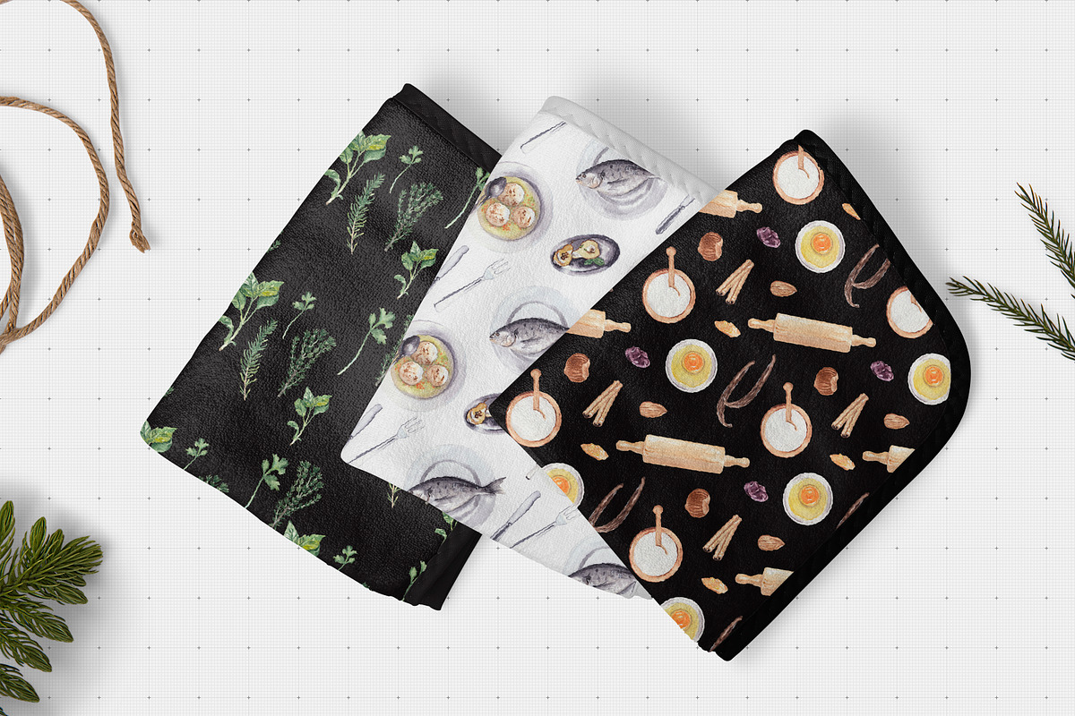 Watercolor cooking & eating clipart, a Food Illustration by Visual Animal (Photo 7 of 9)