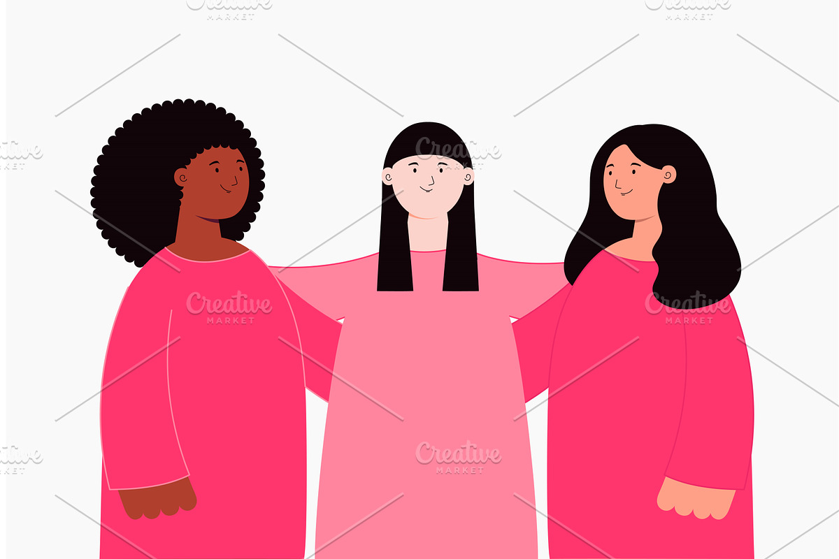 Diverse beautiful modern women, an Illustration by sceptical cactus