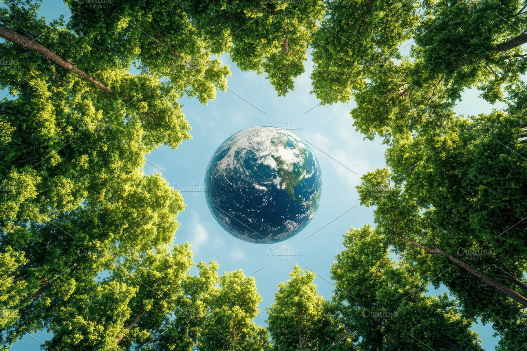 Vibrant Earth Day celebration, a Photo by Pavel_design