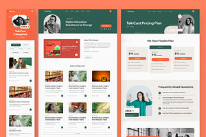 TalkCast - Podcast Website Framer