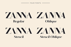 Zanna - Ligature Typeface Logos