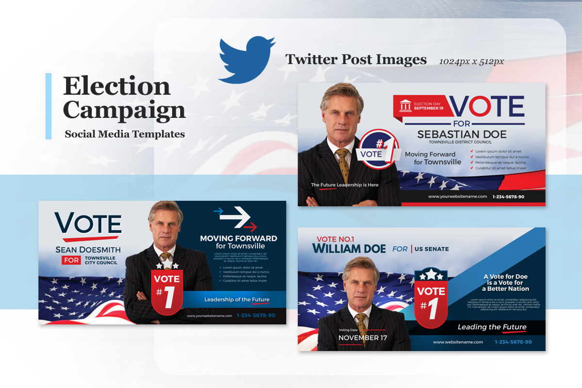 Election Campaign Social Media, a Social Media Template by kinzi21 (Photo 4 of 4)