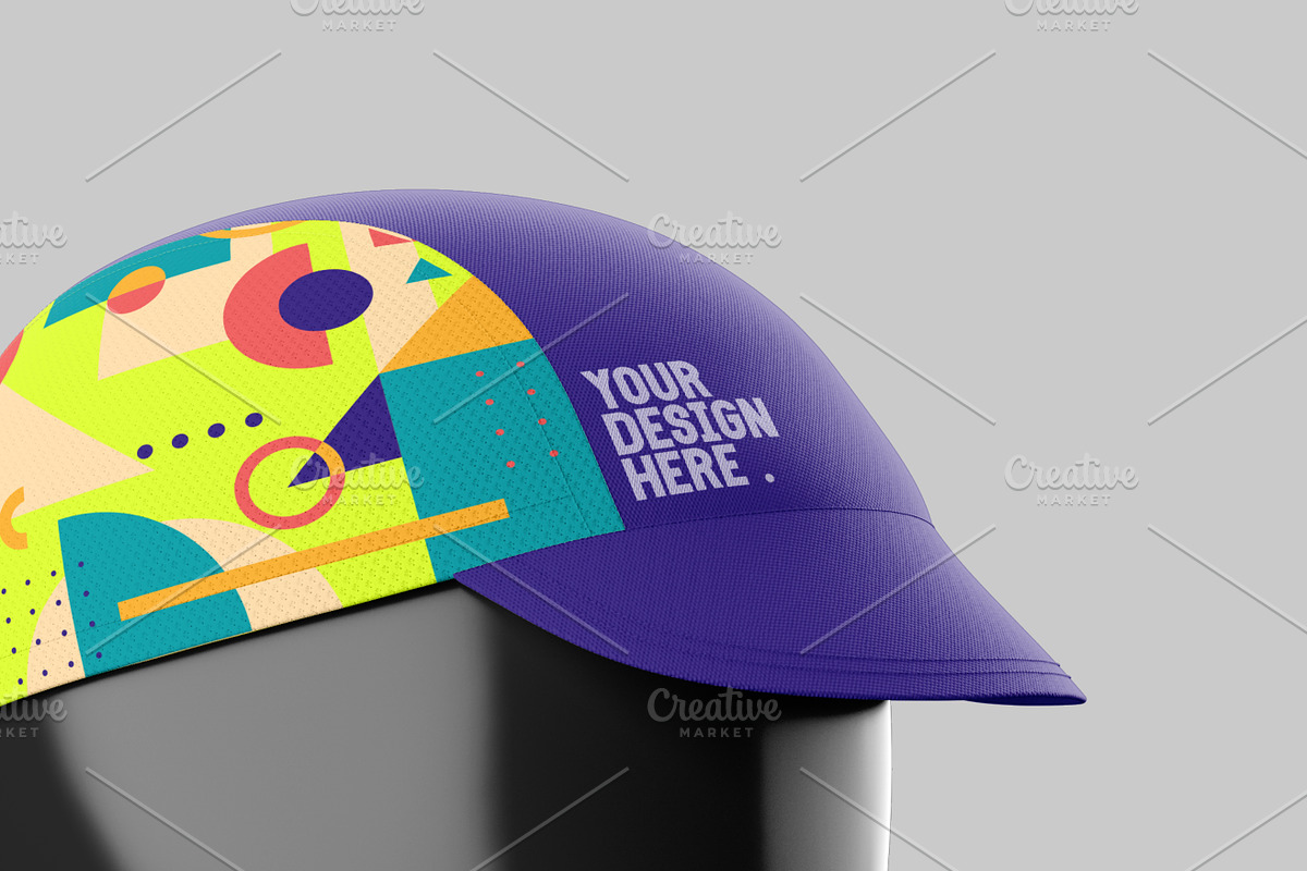 Cycling Cap Mockup, a Hat Mockup by Aprndy85 (Photo 7 of 7)