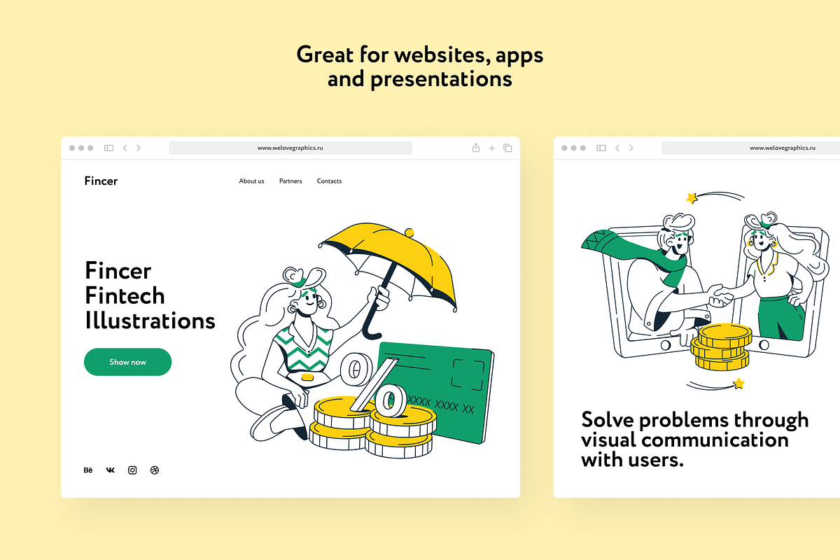 Fincer Fintech Illustrations, a Finance Illustration by Welovegraphics (Photo 4 of 7)