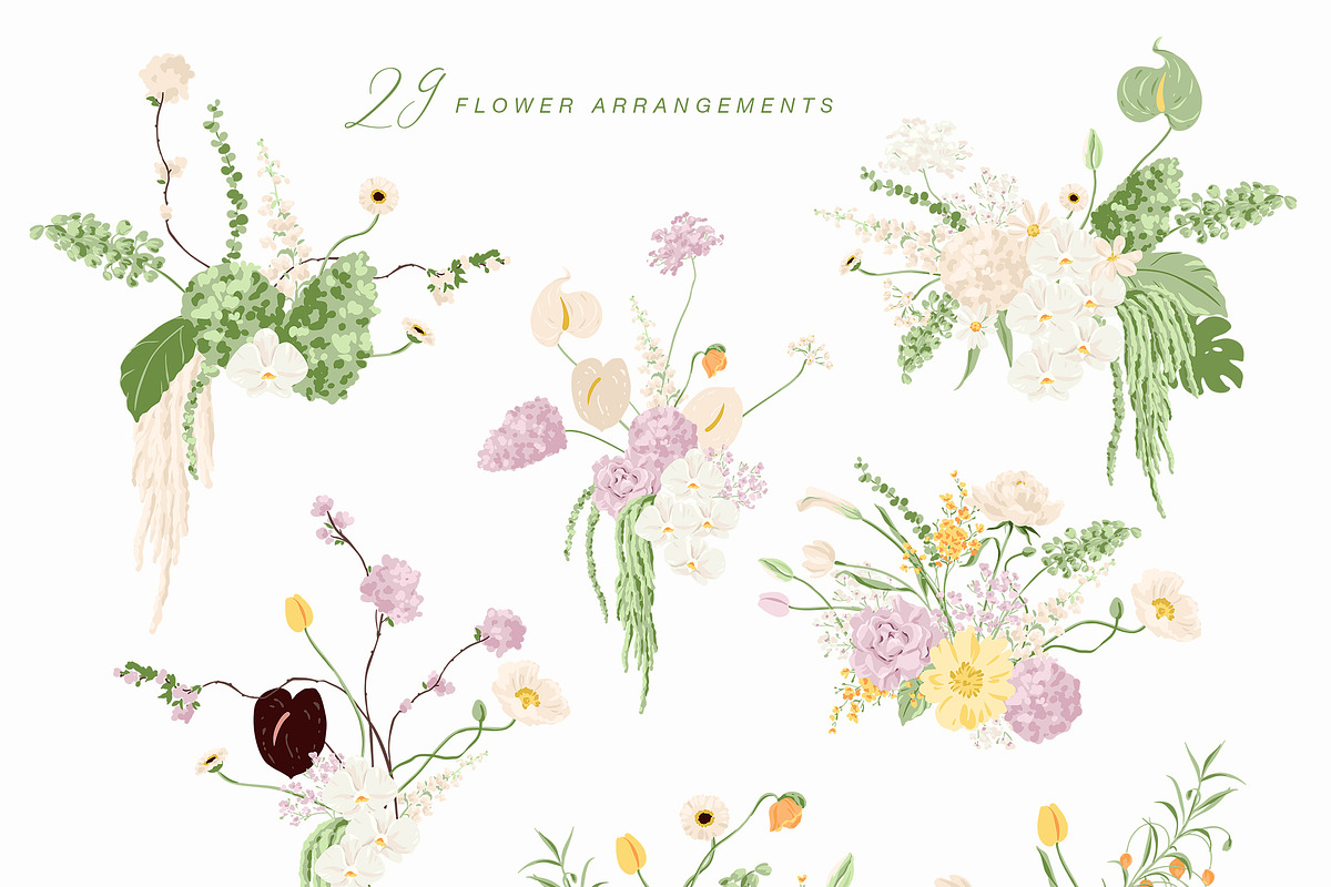 Floral Vector Illustration & Pattern, a Decorative Illustration by Inna Moreva (Photo 4 of 11)