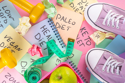 Slimming, Diet choice flat lay, a Sports & Recreation Photo by Rimma