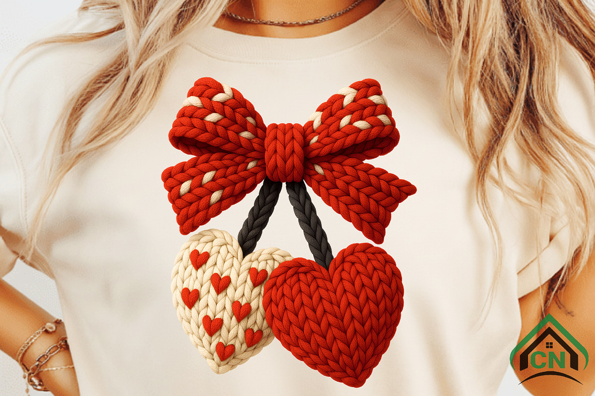 Faux Crochet Valentines Day Png, an Illustration by Craft Nest (Photo 4 of 7)