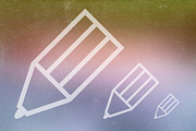 Writing Implements Icon Set, an Icon by Medialoot (Thumbnail 3 of 5)