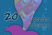 Procreate Brushes Mermaids Scales, a Brushes & More by byMariZen (Thumbnail 2 of 4)
