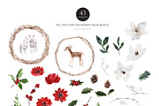 Watercolor clipart -Warmth Christmas, an Illustration by Beigetime (Thumbnail 8 of 9)