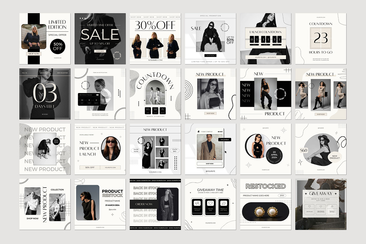 E-commerce Instagram Canva Templates, a Social Media Template by Deb Creative Studio (Photo 7 of 10)