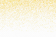 Golden glitter confetti background, a Decorative Illustration by Yayasya (Thumbnail 3 of 3)