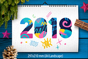 2018 New Year Christmas Bundle, a Stationery Template by Iraida_Bearlala (Thumbnail 3 of 7)