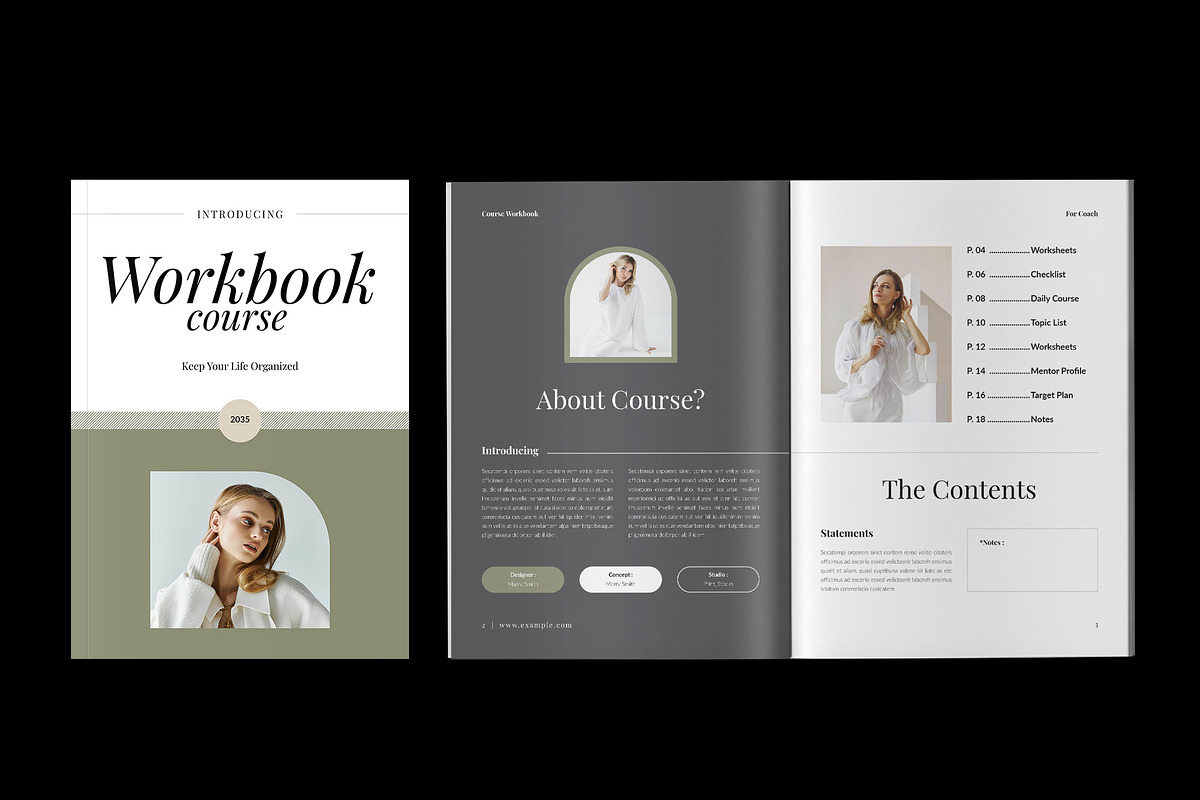 Online Course Workbook Template, a Brochure Template by Spark_Creative (Photo 4 of 10)