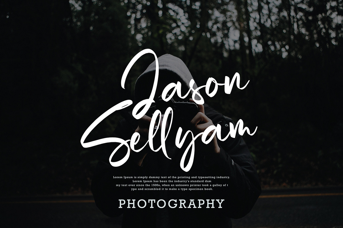Qela Bosster, a Script Font by pineungtype (Photo 8 of 13)