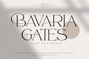 Bavaria Gates Font Family (Updated), a Serif Font by Nathatype (Thumbnail 1 of 10)