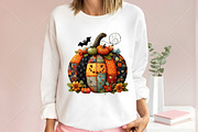 Whimsical Halloween Pumpkin Clipart, a Seasonal Illustration by Canvas Craft (Thumbnail 6 of 10)
