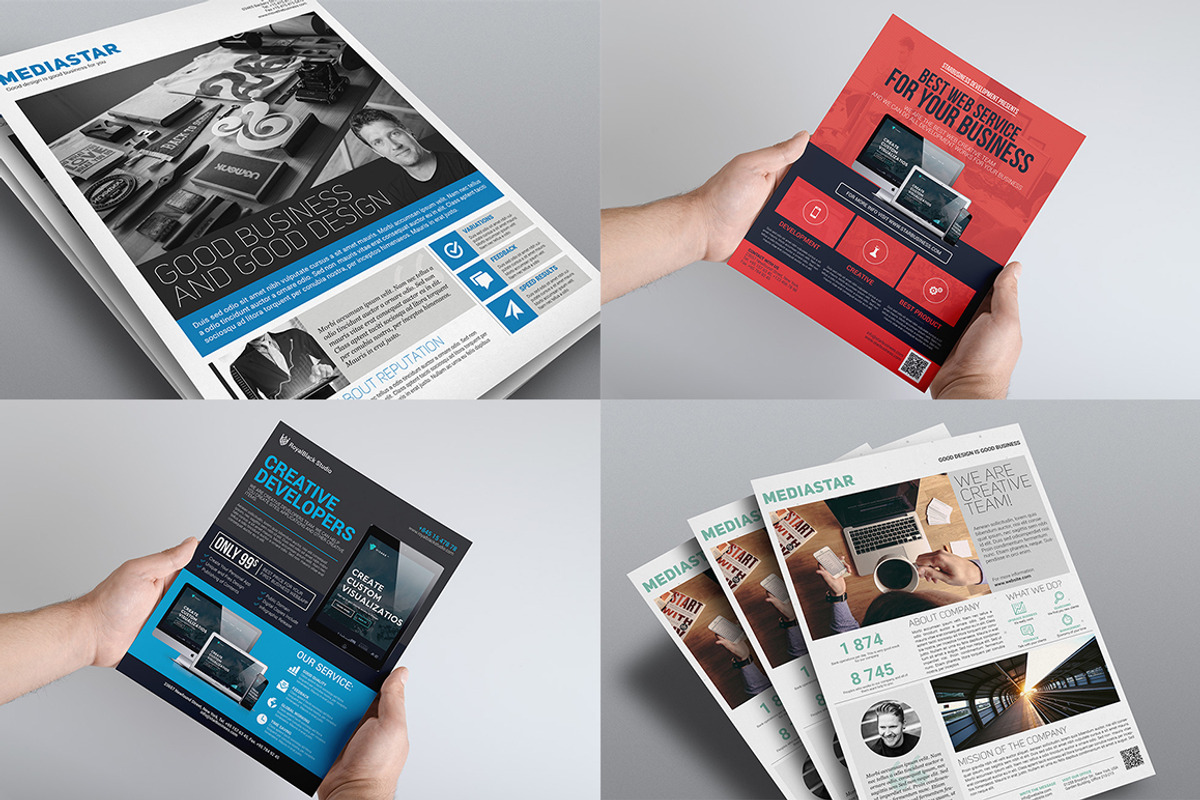 Corporate Flyers Bundle (10 in 1), a Flyer Template by Kovalski (Photo 3 of 4)