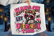 Funny Raccoon PNG, Overthinking, a Seasonal Illustration by Canvas Craft (Thumbnail 1 of 6)